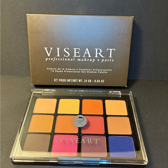 VISEART 12 Shade Professional Eye Shadow Palette $80 MSRP VPE14 Neutral Mattes - Picture 3 of 4